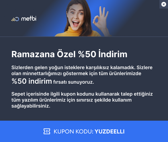 İlk alışverişine özel %20 indirim kuponu
